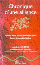 Couverture du livre « Chronique d'une alliance » de Alastair Mcintosh aux éditions Yves Michel