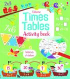 Couverture du livre « Times tables activity book » de Rosie Dickins aux éditions Usborne