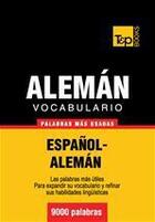 Couverture du livre « Vocabulario español-alemán - 9000 palabras más usadas » de Andrey Taranov aux éditions T&p Books