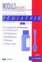 Couverture du livre « Pédiatrie t.2 ; l'enfant malade » de Novel Dentelle Cathe aux éditions Estem