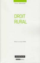 Couverture du livre « Droit rural » de Didier Krajeski aux éditions Defrenois
