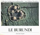 Couverture du livre « Le Burundi » de Jean-Louis Acquier aux éditions Parentheses