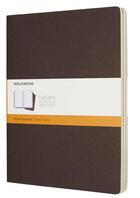 Couverture du livre « Cahier ligné très grand format cafe ; set de 3 » de  aux éditions Moleskine