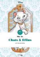 Couverture du livre « Art-thérapie ; mini-bloc : chats & félins ; 60 coloriages » de Disney aux éditions Hachette Pratique