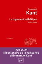 Couverture du livre « Le jugement esthétique » de Emmanuel Kant aux éditions Puf