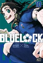 Couverture du livre « Blue lock Tome 10 » de Muneyuki Kaneshiro et Yusuke Nomura aux éditions Pika