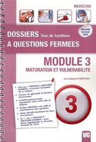 Couverture du livre « Dossiers a questions fermees tour de synthese module 3 » de Jb.Peretout aux éditions Vernazobres Grego
