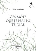 Couverture du livre « Ces mots que je n'ai pu te dire » de Noah Lhermitte aux éditions Persee