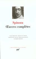 Couverture du livre « Oeuvres complètes » de Baruch Spinoza aux éditions Gallimard