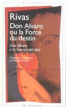 Couverture du livre « Don alvaro ou la force du destin » de Rivas aux éditions Flammarion