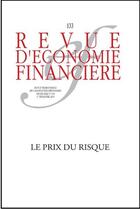 Couverture du livre « Le prix du risque » de Elyes Jouini aux éditions Association D'economie Financiere