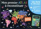 Couverture du livre « Mon premier atlas à reconstituer » de Varone et David Patrick aux éditions Philippe Auzou
