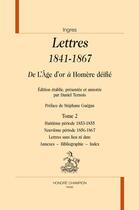 Couverture du livre « Lettres 1841-1867 » de Jean-Auguste-Dominique Ingres aux éditions Honore Champion