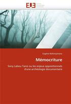 Couverture du livre « Memocriture » de Nshimiyimana-E aux éditions Editions Universitaires Europeennes