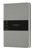 Couverture du livre « Carnet harris poche uni gris » de Castelli aux éditions Castelli Milano