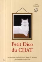 Couverture du livre « Petit dico du chat » de Novak-A aux éditions City