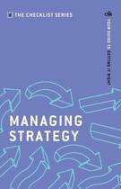Couverture du livre « Managing Strategy » de Cmi aux éditions Profile Digital