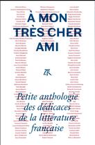 Couverture du livre « À mon très cher ami » de  aux éditions Table Ronde