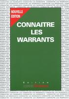 Couverture du livre « Connaitre Les Warrants ; Edition 2002 » de Frederic Beriot aux éditions Journal Des Finances