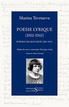 Couverture du livre « Poésie lyrique complète t.2 » de Marina Tsvetaieva aux éditions Syrtes