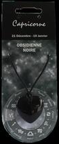 Couverture du livre « Pendentif coeur zodiac - capricorne - obsidienne noire » de  aux éditions Dg-exodif