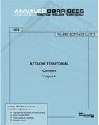 Couverture du livre « Attaché territorial ; concours externe, interne, 3e concours, catégorie A (édition 2020) » de  aux éditions Documentation Francaise