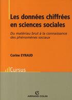 Couverture du livre « Les données chiffrées en sciences sociales » de Corine Eyraud aux éditions Armand Colin