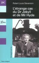Couverture du livre « L'etrange cas du dr jekyll et de mr hyde » de Robert Louis Stevenson aux éditions J'ai Lu