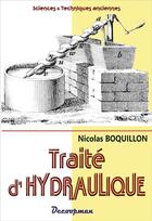 Couverture du livre « Traite d'hydraulique » de Nicolas Boquillon aux éditions Decoopman