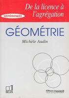 Couverture du livre « Geometrie » de Audin aux éditions Belin