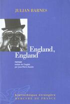 Couverture du livre « England, England » de Julian Barnes aux éditions Mercure De France