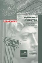 Couverture du livre « Patrimoines et identités » de  aux éditions Multimondes