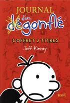 Couverture du livre « Journal d'un dégonflé : coffret Tomes 1 et 2 » de Jeff Kinney aux éditions Seuil Jeunesse