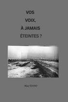 Couverture du livre « VOS VOIX, A JAMAIS ETEINTES ? : WARUM II » de Max Tiano aux éditions Lulu