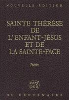 Couverture du livre « Nouvelle édition du centenaire, V : Poésies » de Therese De Lisieux aux éditions Cerf