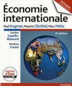 Couverture du livre « Economie internationale 9e edition + e text » de Krugman/Obstfeld aux éditions Pearson