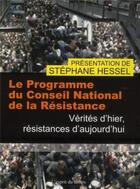 Couverture du livre « Le programme du Conseil National de la Résistance » de  aux éditions L'esprit Du Temps