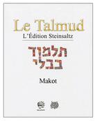 Couverture du livre « Talmud ; Babli Sanhedrin 1 t.13 » de Adin Steinsaltz aux éditions Biblieurope