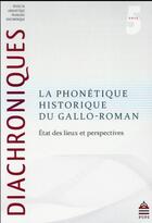 Couverture du livre « Phonetique historique de » de  aux éditions Sorbonne Universite Presses