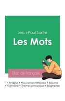 Couverture du livre « Réussir son Bac de français 2023 : Analyse des Mots de Jean-Paul Sartre » de Jean-Paul Sartre aux éditions Bac De Francais