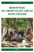 Couverture du livre « Renouveau du droit et du laicat dans l'eglise » de  aux éditions Mame