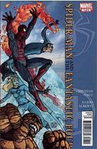 Couverture du livre « Spider-man and the fantastic four » de Christos N. Gage et Mario Alberti aux éditions Panini