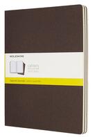 Couverture du livre « Cahier quadrille tres grand format cafe set de 3 » de Moleskine aux éditions Moleskine