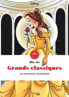 Couverture du livre « Art-thérapie ; mini-bloc : grands classiques ; 60 nouveaux coloriages » de Disney aux éditions Hachette Pratique