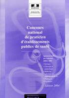 Couverture du livre « Concours national de praticien d'etablissements publics de sante » de  aux éditions Documentation Francaise