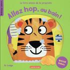 Couverture du livre « Les animaux animes special bebe - allez hop, au bain ! - le livre animede la pro » de Jo Lodge aux éditions Casterman