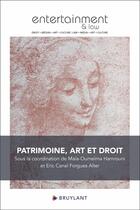 Couverture du livre « Patrimoine, art et droit » de Maia-Oumeima Hamrouni aux éditions Bruylant