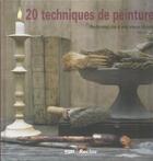 Couverture du livre « 20 techniques de peinture t.1 » de Tilly Cambre aux éditions Editions Racine