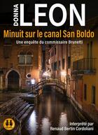 Couverture du livre « Minuit sur le canal San Boldo » de Donna Leon aux éditions Sixtrid