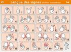 Couverture du livre « Mini poster langue des signes » de  aux éditions Aedis